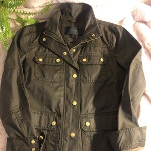 J. Crew Waxed Rain Jacket